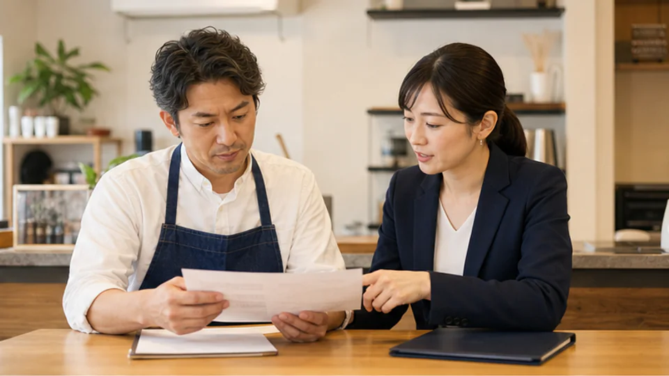 相手方から届いた契約書を確認する事業者